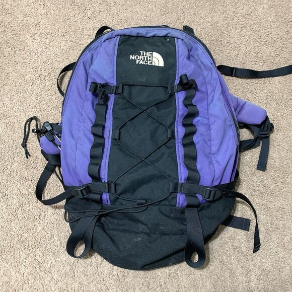 Vintage The North Face Hiking Backpack Hard Back 20x13x8 - Picture 1 of 12